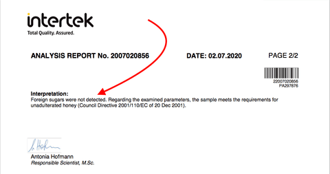 Is Honey & Spice honey NMR tested?