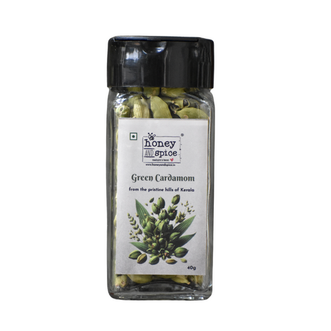 Green Cardamom spice jar Premium Spice Box with natural pods image