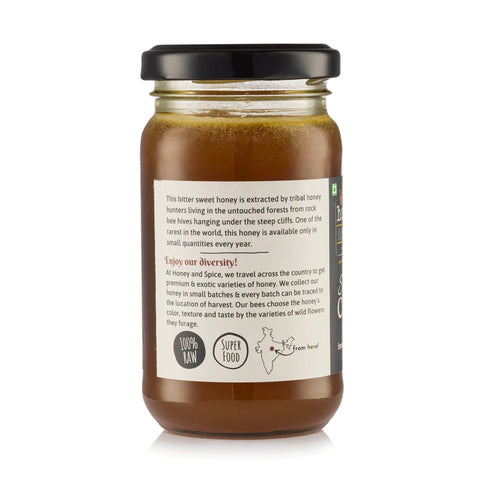 Sweet Cliff Honey ingredients and origin info – raw cliff honey from Indian forests.