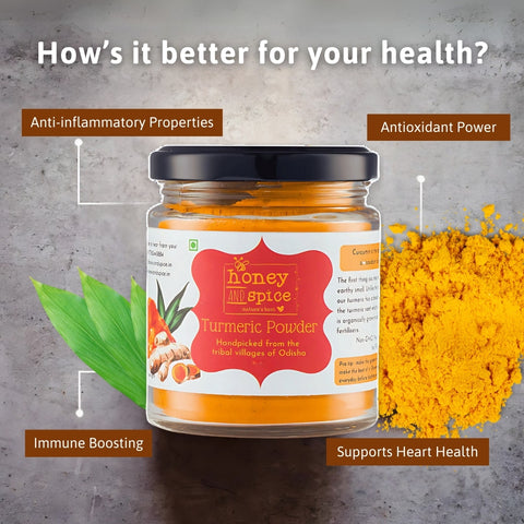 Benefits of pure turmeric powder – antioxidant-rich, anti-inflammatory, and immunity booster