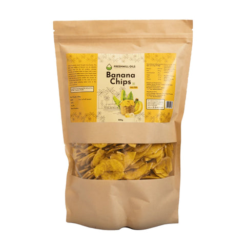 Front view of Banana Chips pouch