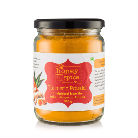 Front label of Turmeric Powder 250 g
