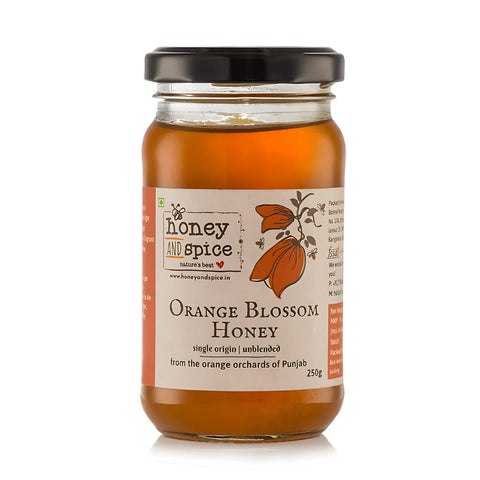Orange Blossom Honey 250g – Pure unprocessed honey from Punjab orange orchards