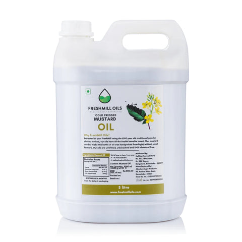 Cold Pressed Mustard oil can of 5 Ltr