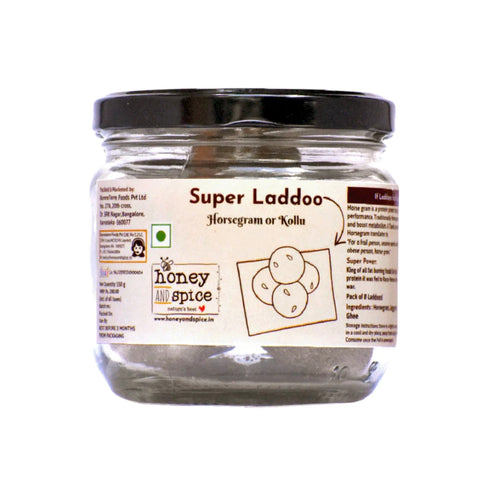 Super Laddoo jar – Horsegram laddoo with clean front label