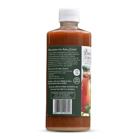 Side view of Amla Juice bottle 500ml