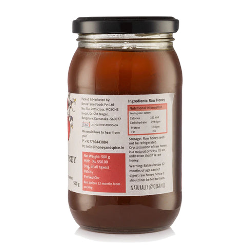 Side view of Cinnamon Honey jar