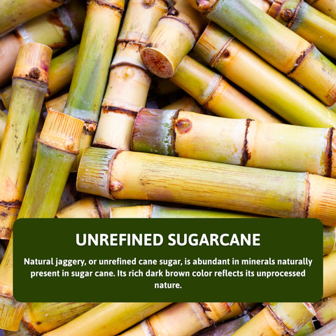 Unrefined sugarcane Natural Jaggery – made using slow boiling method for purity and nutrition