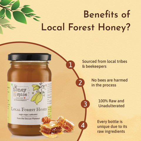 Health benefits of Local Forest Honey – natural sweetener, boosts immunity, rich in antioxidants