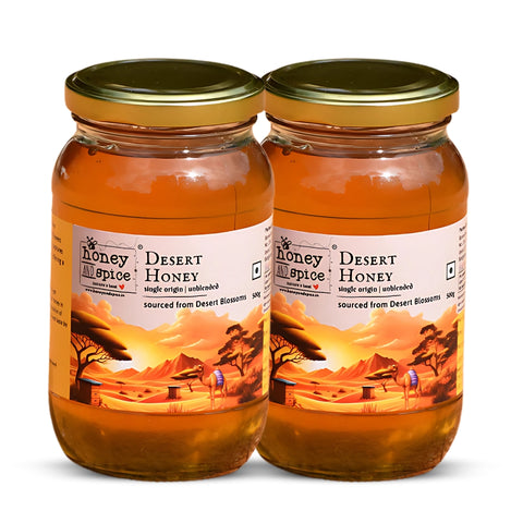 Combo of two Desert Honey jars of 500g.