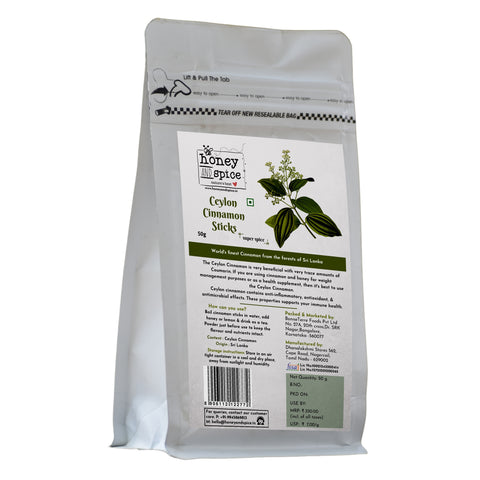 सीलोन दालचीनी छड़ें 50 ग्राम