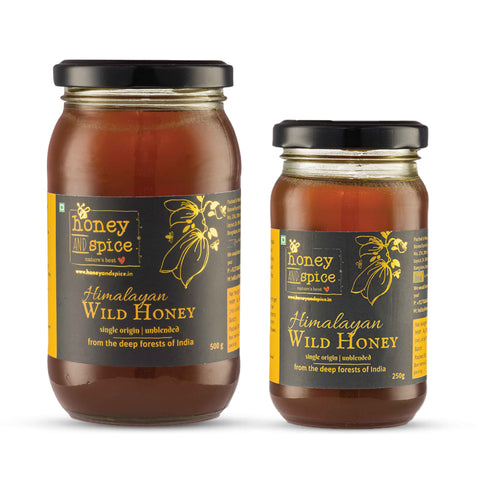 Combo of Himalayan Wild Honey 500g - 250g jar