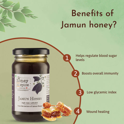 Jamun Honey benefits – supports blood sugar balance, digestion, and boosts immunity naturally
