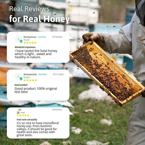 Real Reviews for Sulai Honey Highlighting Authenticity, Purity, and Beekeeping Source