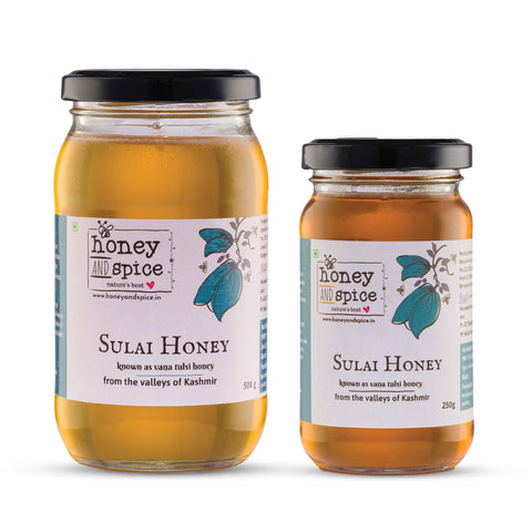 Combo of 500g and 250g Sulai Honey Jars