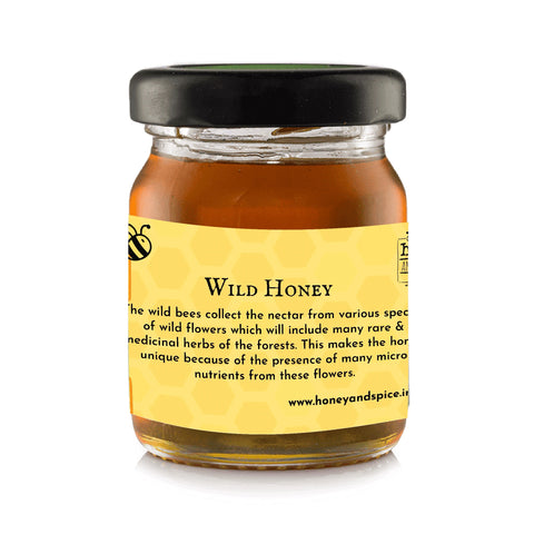 Wild honey sample collection in elegant packaging