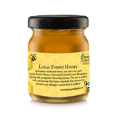 Local Forest Honey sample collection in elegant packaging