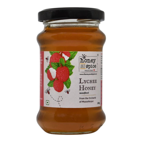 Litchi Honey 250g – with white background