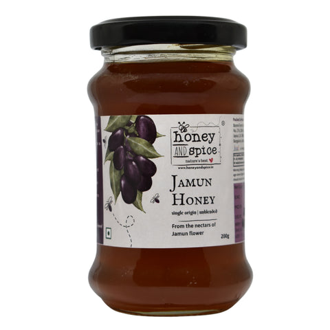 Jamun Honey jar 200g – with white background