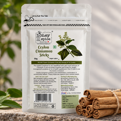 Ceylon Cinnamon Sticks (Dalchini)