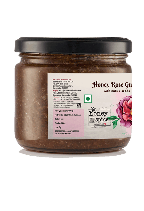 Honey Rose Gulkand with Nuts and Seeds 400gms