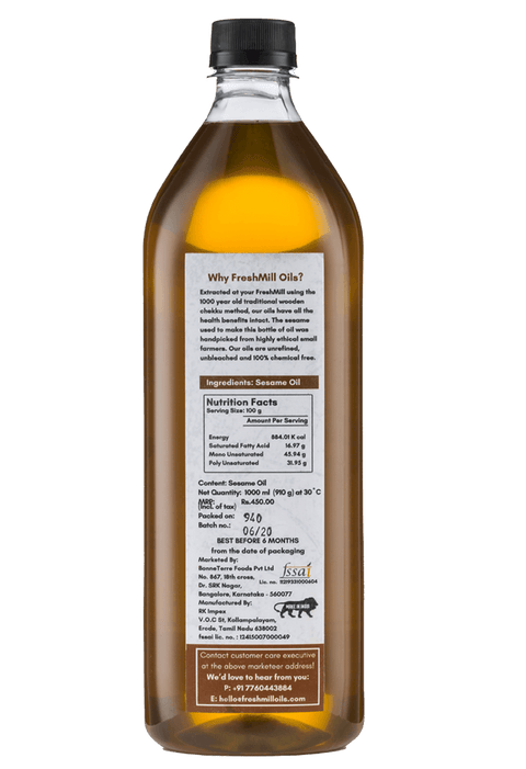 Cold Pressed Sesame Oil