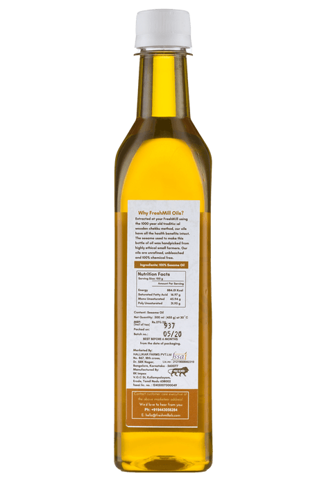 Cold Pressed Sesame Oil