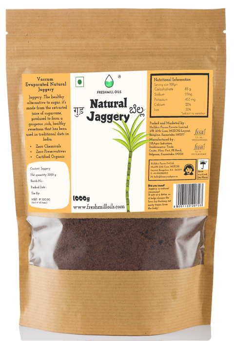 Natural Jaggery (Unrefined cane sugar)