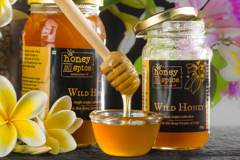 wild honey jars from honey and spice