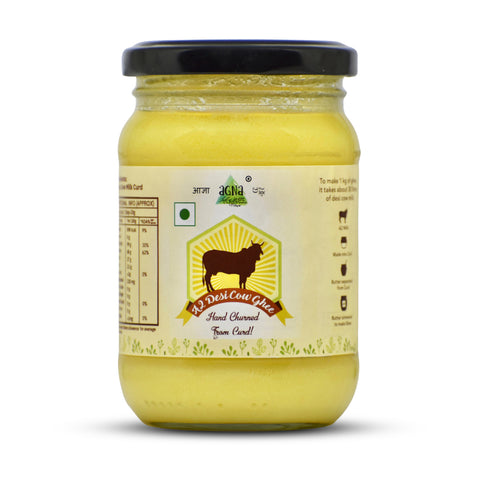 Agna A2 Desi Gir Cow Ghee - Hand Churned from Curd using Bilona Method
