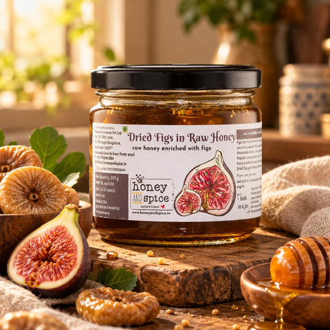 Dried Figs in Raw Honey 350gm
