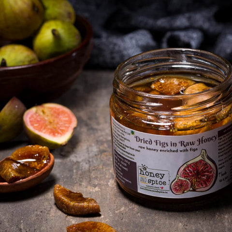 Dried Figs in Raw Honey 350gm