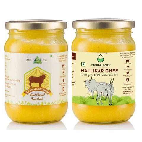 A2 Desi Cow Ghee & A2 Desi Hallikar Cow Ghee