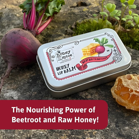 Honey Lip Balm – with Beeswax and Beetroot