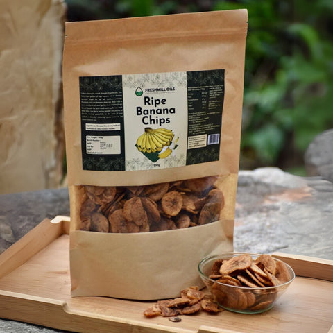 Ripe Banana Chips 250gm - Kerala's Coconut Oil Delight