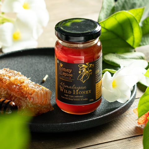 Winter Wellness Trio- Himalayan Wild Honey(250 gms), Ceylon Cinnamon Sticks(50 gms), Turmeric Powder (250 gms)