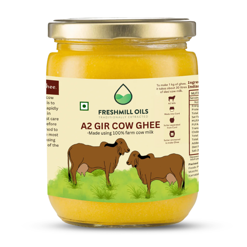 A2 Desi Gir Cow Ghee - Hand Churned from Curd using Bilona Method