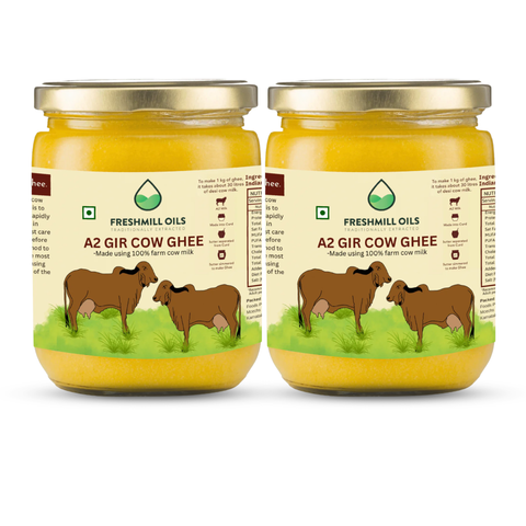 A2 Desi Gir Cow Ghee - Hand Churned from Curd using Bilona Method