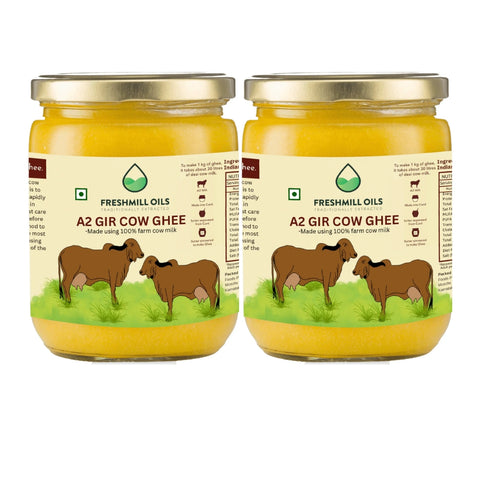 A2 Desi Gir Cow Ghee - Hand Churned from Curd using Bilona Method