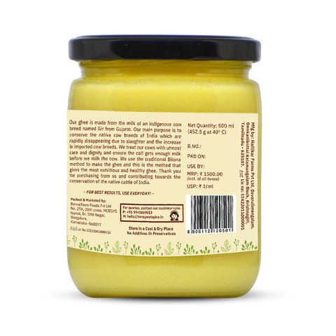 Agna A2 Desi Gir Cow Ghee - Hand Churned from Curd