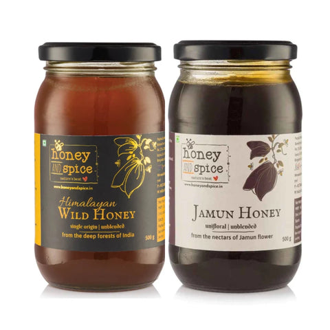 Himalayan Wild Honey(500 gms) & Jamun Honey (500 gms)