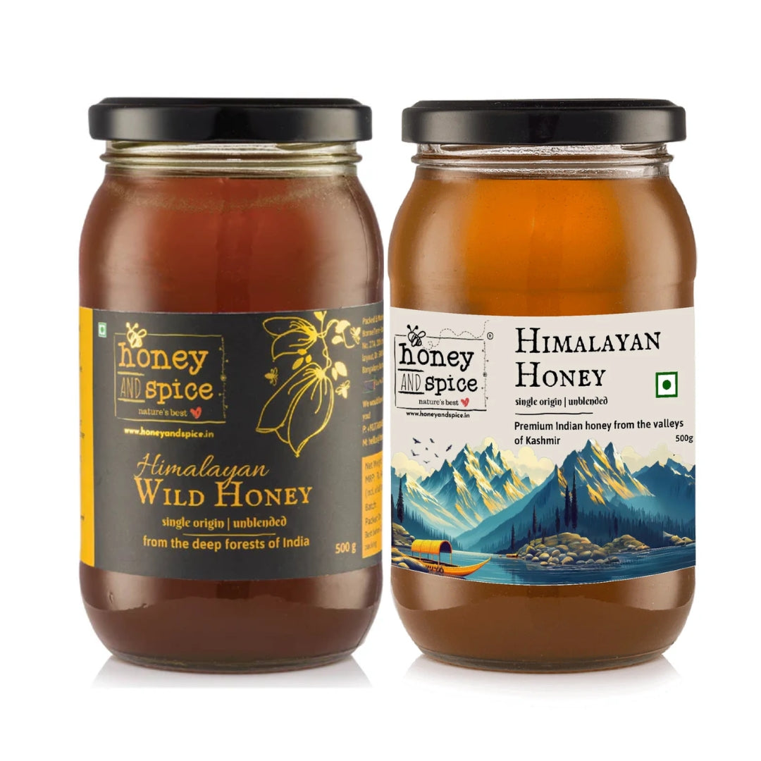 honeyさま 専用 Himalayan Wild Honey(500 gm) & Kashmiri Himalayan Honey(500gm