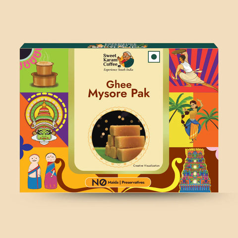 Ghee Mysorepak (Soft) - Sweet Karam Coffee (100 GM)