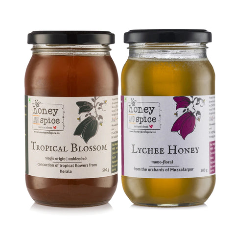 Tropical Blossom Honey(500 gms) &  Lychee Honey(500 gms)