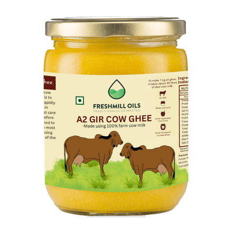 A2 Desi Gir Cow Ghee - Hand Churned from Curd using Bilona Method