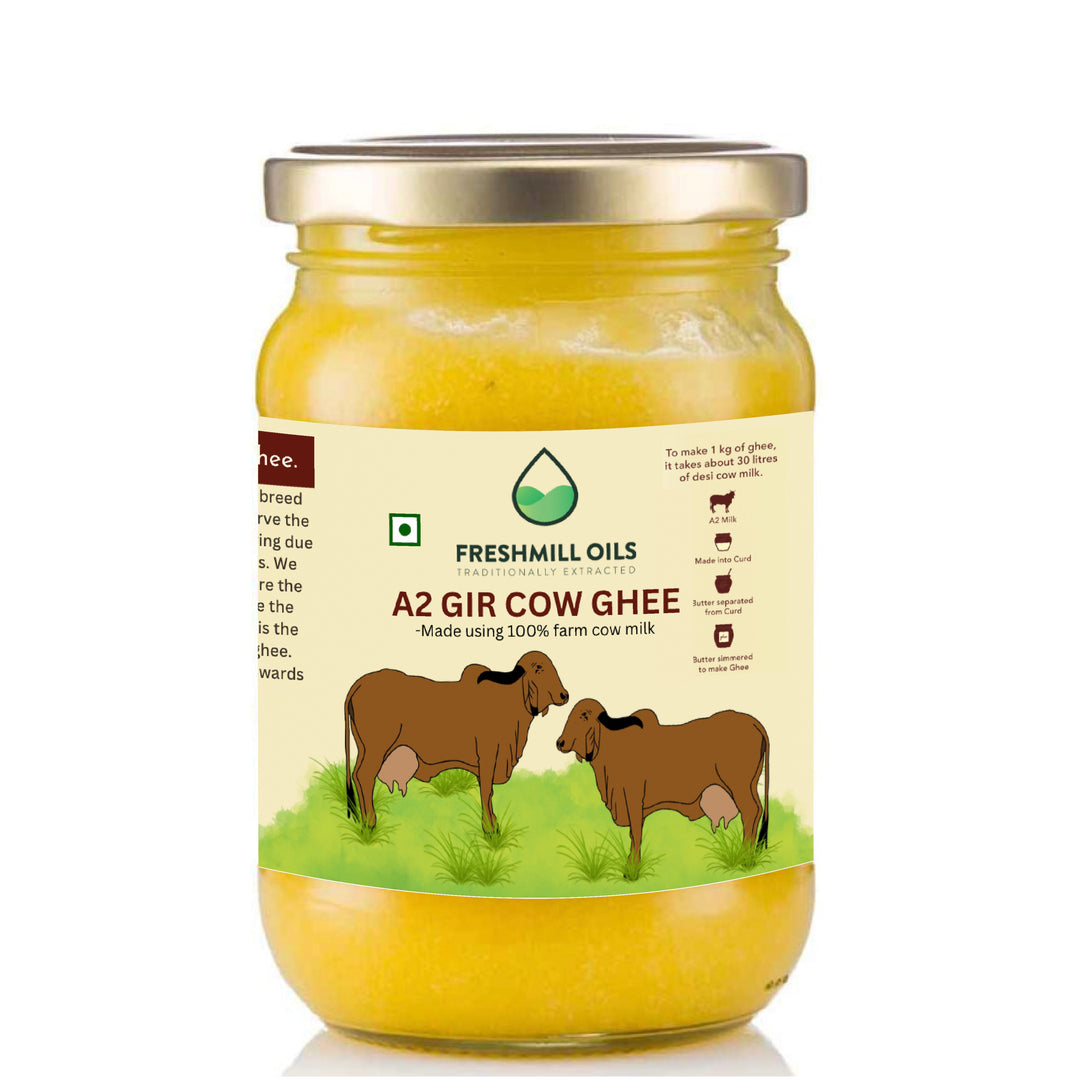 A2 Desi Gir Cow Ghee - Hand Churned from Curd using Bilona Method ...