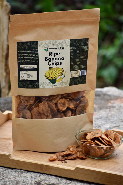 Ripe Banana Chips 250gm - Kerala's Coconut Oil Delight