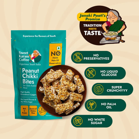 Peanut Chikki - Sweet Karam Coffee (150 GM)