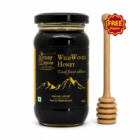 Wild Wood Honey - Dark Forest Edition + Free Dipper