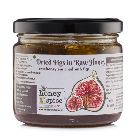 Dried Figs in Raw Honey 350gm